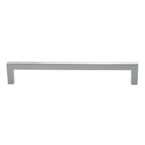 8" Modern Square Cabinet Pull with 7-1/2" Center to Center Polished Chrome Finish 8" Modern Square Cabinet Pull with 7-1/2" Center to Center Polished Chrome Finish