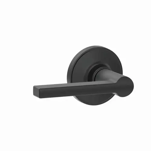 Schlage J Dexter Series Passage Lock Fire Rated Solstice Lever with 16254 Latch and 10101 Strike Matte Black Finish Schlage J Dexter Series Passage Lock Fire Rated Solstice Lever with 16254 Latch and 10101 Strike Matte Black Finish
