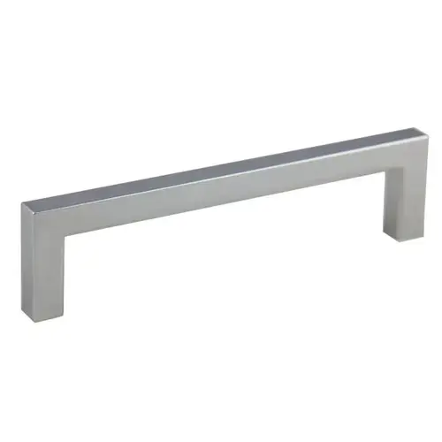 5-1/2" Modern Square Cabinet Pull with 5" Center to Center Polished Chrome Finish 5-1/2" Modern Square Cabinet Pull with 5" Center to Center Polished Chrome Finish