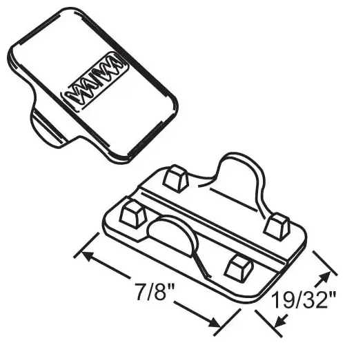Non Adjust Door Strike Cover for Strike Plate Non Adjust Door Strike Cover for Strike Plate