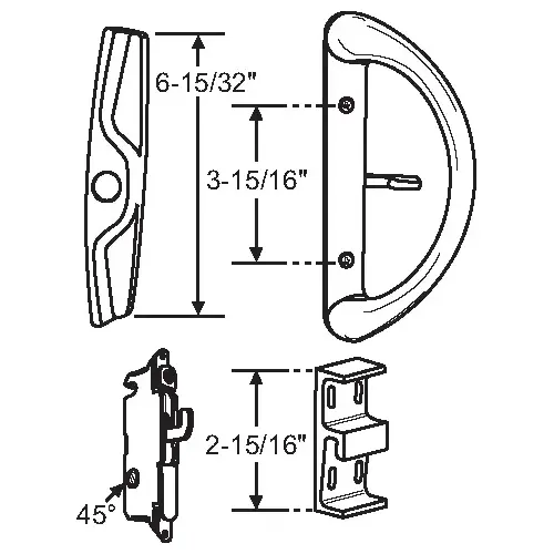 Sliding Patio Door Handle Set Appliance White Sliding Patio Door Handle Set Appliance White