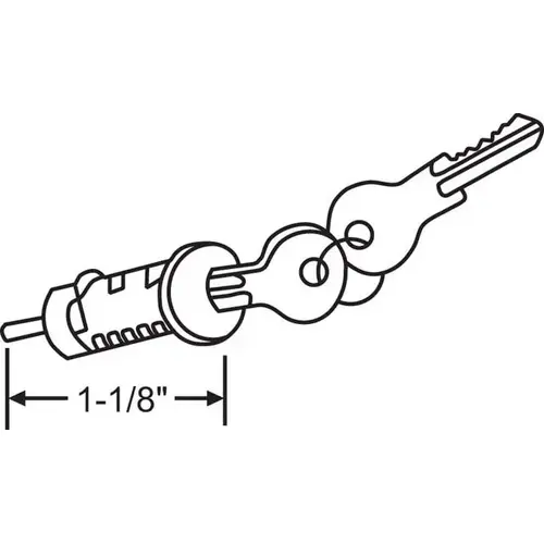 Key Cylinder Lock for 1-1/8in Door pdh 24 keyed Different Key Cylinder Lock for 1-1/8in Door pdh 24 keyed Different