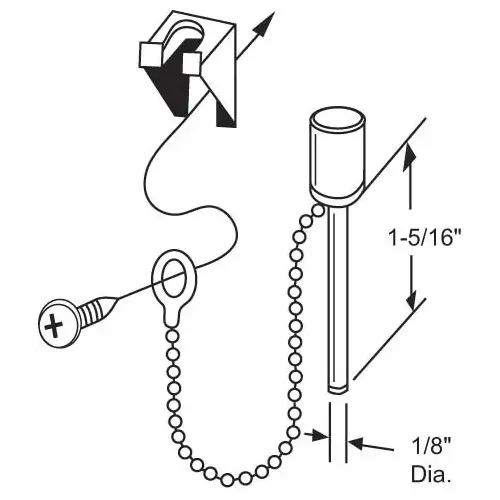 Security Burglar Pin Night Lock Screws and Bracket Included Security Burglar Pin Night Lock Screws and Bracket Included