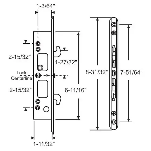 TwO-Point Mortise Lock