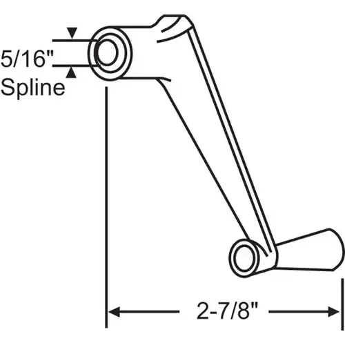 Crank Handle Aluminum 5/16in Spline Crank Handle Aluminum 5/16in Spline