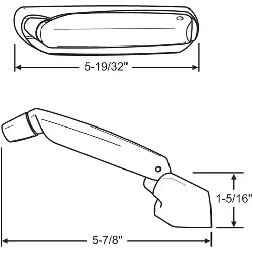 Operator Handle And Cover white Left Hand Operator Handle And Cover white Left Hand
