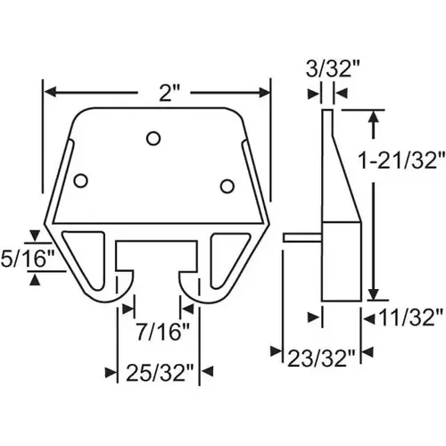 Drawer Guide Old KD-01 dsg 28 - pack of 5 Drawer Guide Old KD-01 dsg 28 - pack of 5