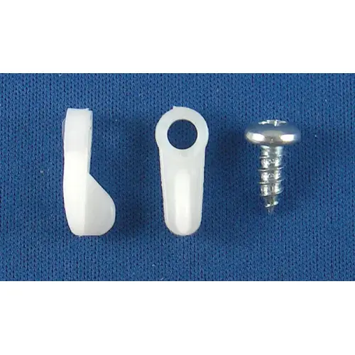 Flush Nylon Screen Swivel Clip 6 Per Card With Screws retail Package