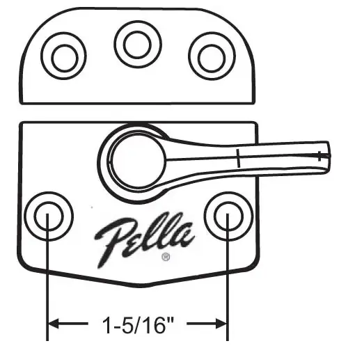Lock Keeper And Shim Set original Pella Dh Lock vintage 1991 - 1994 champagne New Style Lock Keeper And Shim Set original Pella Dh Lock vintage 1991 - 1994 champagne New Style