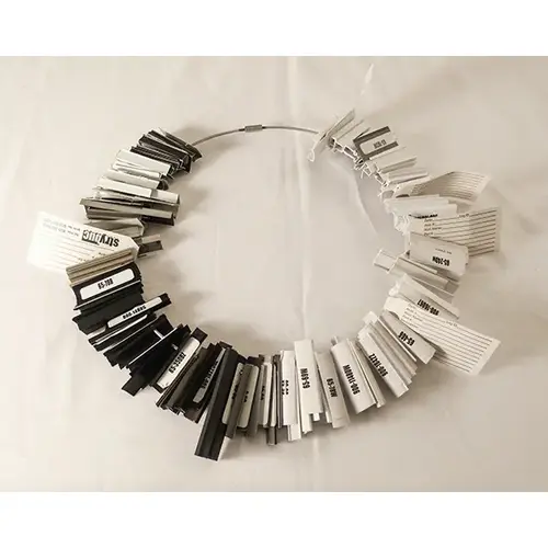 Metal And Vinyl Sample Ring of Glazing Beads Metal And Vinyl Sample Ring of Glazing Beads