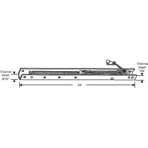 28in Window Channel Balance 19 To 26 Lbs Sash Weight hwB-B-5/8B-2740 9/16in Channel Width - pack of 4 28in Window Channel Balance 19 To 26 Lbs Sash Weight hwB-B-5/8B-2740 9/16in Channel Width - pack of 4