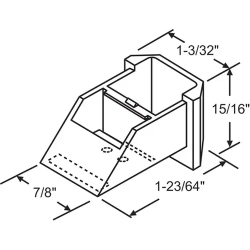 Balance Top Sash Guide Black Balance Top Sash Guide Black