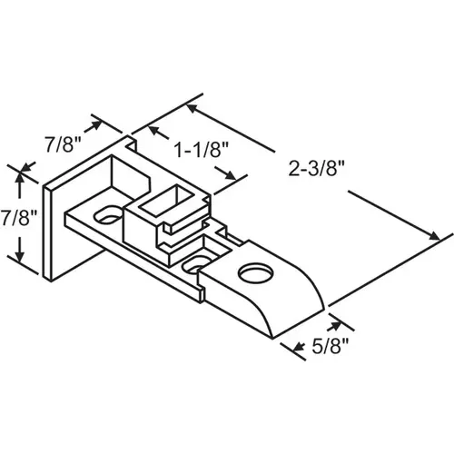 Balance Top Sash Guide set Of Left And Right Hand White Balance Top Sash Guide set Of Left And Right Hand White