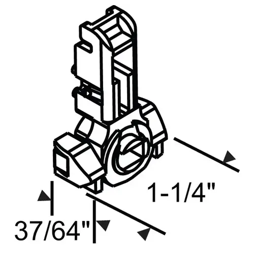 Use 62-50003 molded Spring Stamped Pivot 1.330 Extension White Puck closed Cam Use 62-50003 molded Spring Stamped Pivot 1.330 Extension White Puck closed Cam