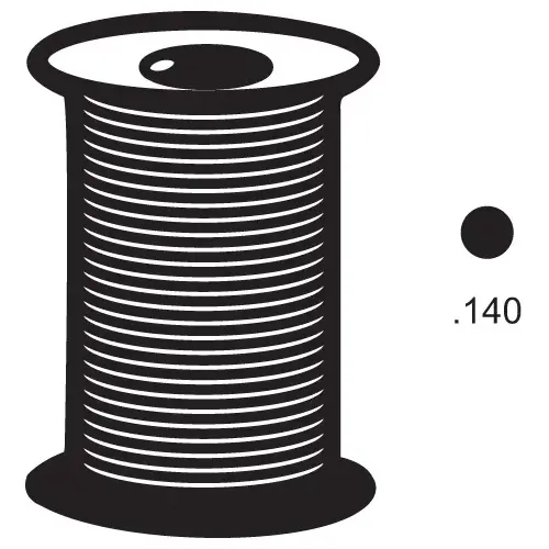 .140 Solid Spline Foam Black 3000ft Roll .140 Solid Spline Foam Black 3000ft Roll