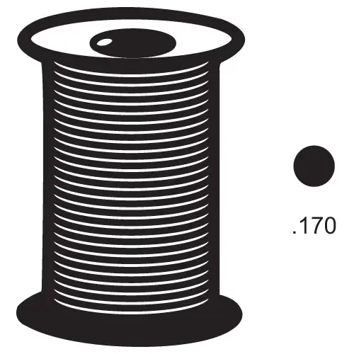 .170 Solid Spline Foam Black 2700ft Roll .170 Solid Spline Foam Black 2700ft Roll