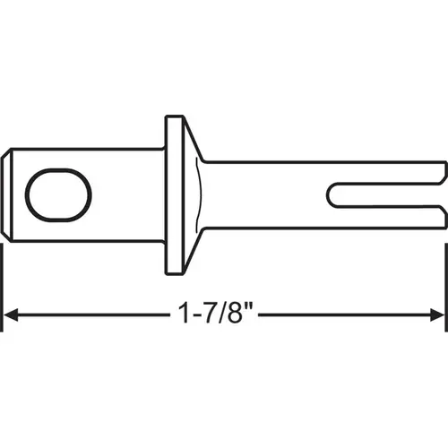 Thumbturn Shaft Coupling aluminum FinisH- Sliding Door Thumbturn Shaft Coupling aluminum FinisH- Sliding Door