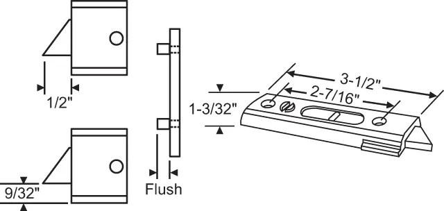Brixwell Black Tilt Latch - pack of 2 900-16339ba-XCP2