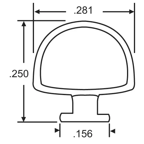 T-Slot Black Weatherstrip extruded Vinyl T-Slot Black Weatherstrip extruded Vinyl