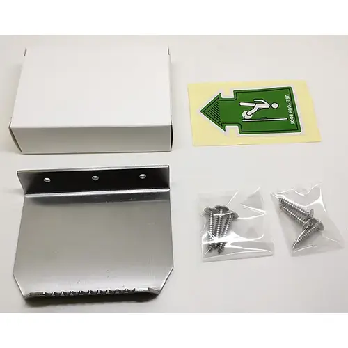 Stainless Steel Foot Pull foot Door Pull With Screws and Label 3in Depth