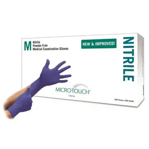 ANSELL 6034303 Micro-Touch Nitrile Exam Gloves Large Blue - pack of 200