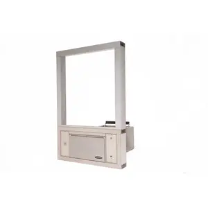 Quikserv QSP-9319-CX Fixed Glass Panel And Transaction Drawer Combination Unit 13" W x 7 1/2" H x 19 1/4" D Service Opening Non Ballistic Clear Anodized Finish