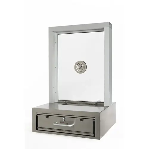 Ticket Window and Drawer Combo For Transaction Drawer 24 1/4" W x 38 1/2" H Clear Anodized Ticket Window and Drawer Combo For Transaction Drawer 24 1/4" W x 38 1/2" H Clear Anodized