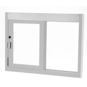 Quikserv SC-9408-CL Hurricane Resistant And Miami Dade County Approved Slider Window Self Closing 48" W x 36" H Size Left Hand Slide Clear Anodized Finish