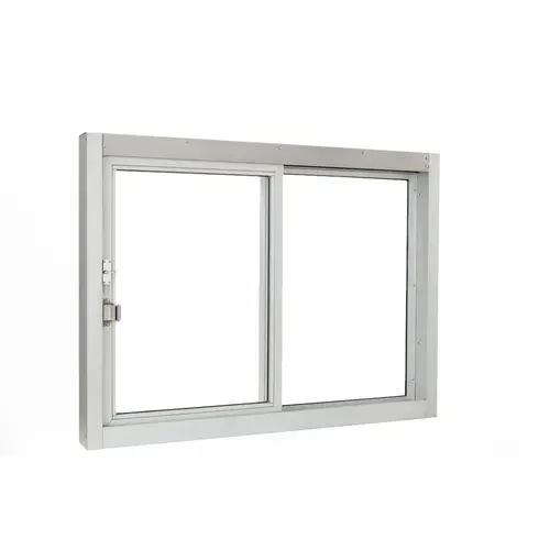Self-Closing Side Sliding Transaction Window With Low Profile 48" W x 36" H Left Hand Slide Clear Anodized Self-Closing Side Sliding Transaction Window With Low Profile 48" W x 36" H Left Hand Slide Clear Anodized