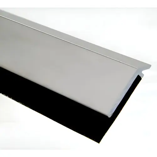 28" Door Bottom Sweep with 7/16" Neoprene Clear Aluminum Finish