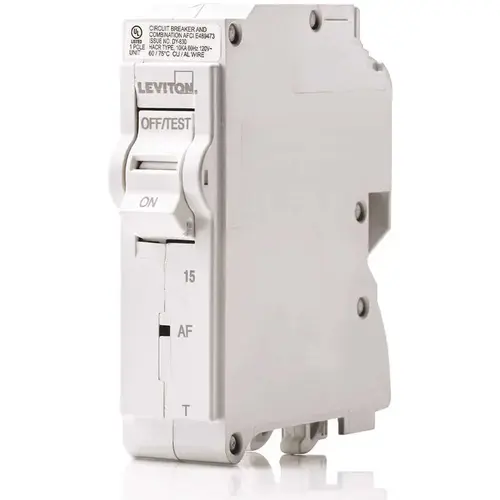 15 Amp 1-Pole Plug-On AFCI Branch Circuit Breaker 120 VAC 15 Amp 1-Pole Plug-On AFCI Branch Circuit Breaker 120 VAC