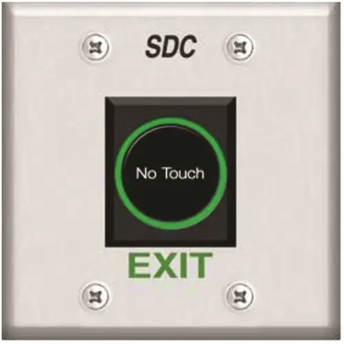 Sanitary, No Touch, Wave-to-Exit Switch, Double Gang, DPDT, "No Touch Exit Sanitary, No Touch, Wave-to-Exit Switch, Double Gang, DPDT, "No Touch Exit