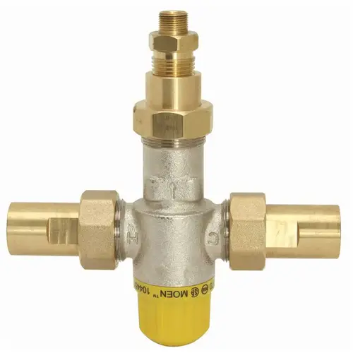 Commercial 3/8 in. x 3/8 in. Thermostatic Mixing Valve with Compression Fittings Commercial 3/8 in. x 3/8 in. Thermostatic Mixing Valve with Compression Fittings