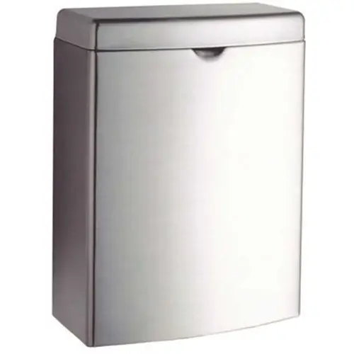 Surface-Mount Sanitary Napkin/Tampon Waste Bin (Stainless Steel)
