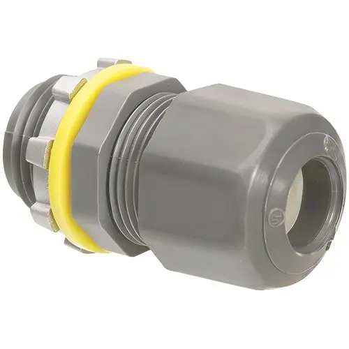 1/2" Nylon Connector, Cable Connector, Nylon Material, 0.5" Conduit Trade Size, 1.79" Assembled Product Length, 1 Pack 1/2" Nylon Connector, Cable Connector, Nylon Material, 0.5" Conduit Trade Size, 1.79" Assembled Product Length, 1 Pack