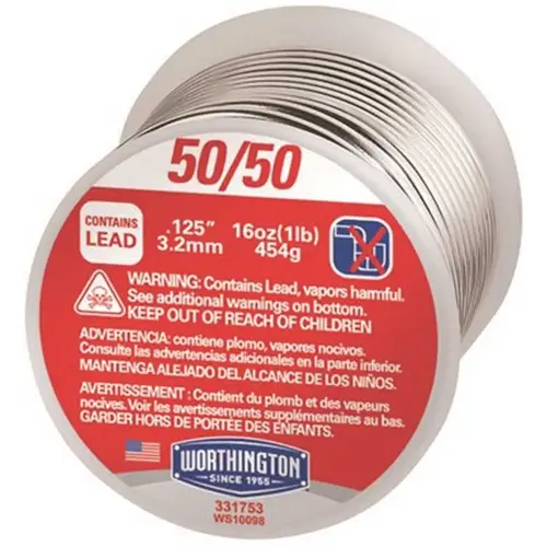 16 oz. 50/50 Leaded Solder 16 oz. 50/50 Leaded Solder