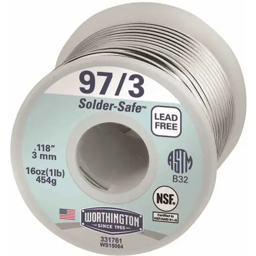 16 oz. 97/3 Lead-Free Solder