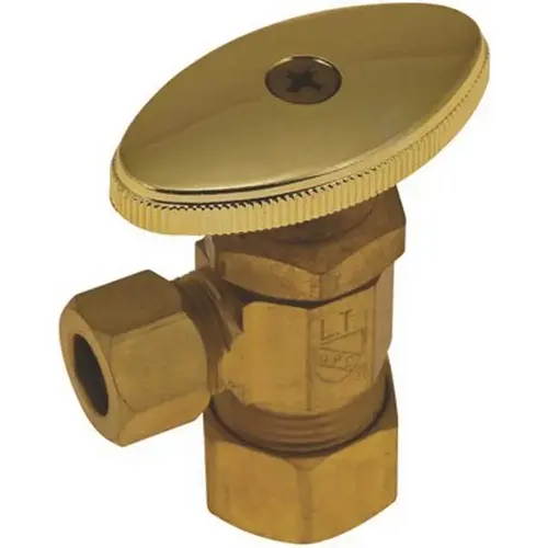 Angle Stop 5/8 in. OD Comp x 3/8 in. OD Comp Rough Brass Lead-Free Angle Stop 5/8 in. OD Comp x 3/8 in. OD Comp Rough Brass Lead-Free