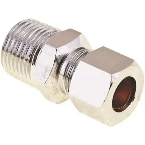 Brass Compression Coupling 1/2 in. IPS x 3/8 in. OD Lead-Free Brass Compression Coupling 1/2 in. IPS x 3/8 in. OD Lead-Free