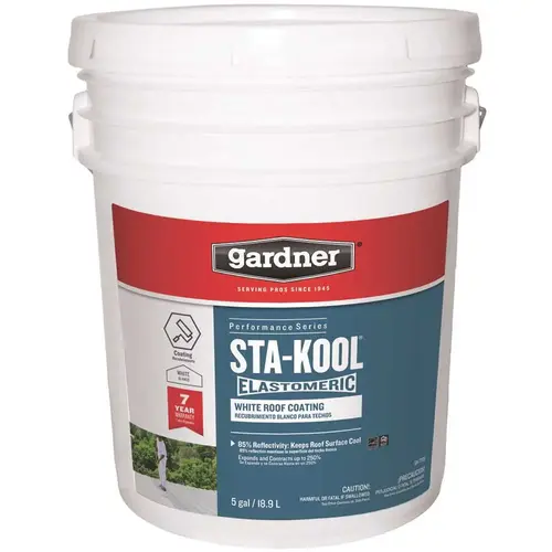 5 Gal. Sta-Kool Elastomeric White Reflective Roof Coating