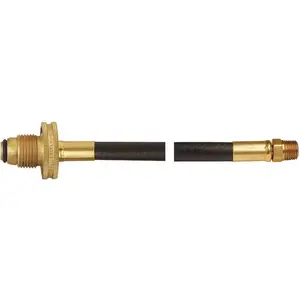 MEC MER406AR-24 1/4 in. Thermo Pigtail Soft Nose Pol x 1/4 in. MNPT Round Brass Handwheel 24 in. Oal