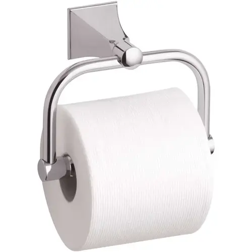 Memoirs Wall-Mount Single Post Toilet Paper Holder with Stately Design in Polished Chrome Memoirs Wall-Mount Single Post Toilet Paper Holder with Stately Design in Polished Chrome