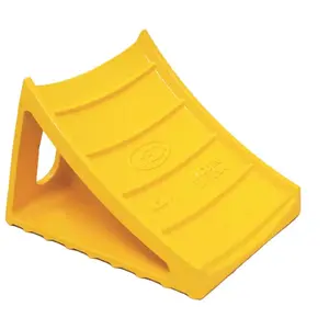 MEC ME200 Cast Aluminum Wheel Chock Block Safety, Yellow