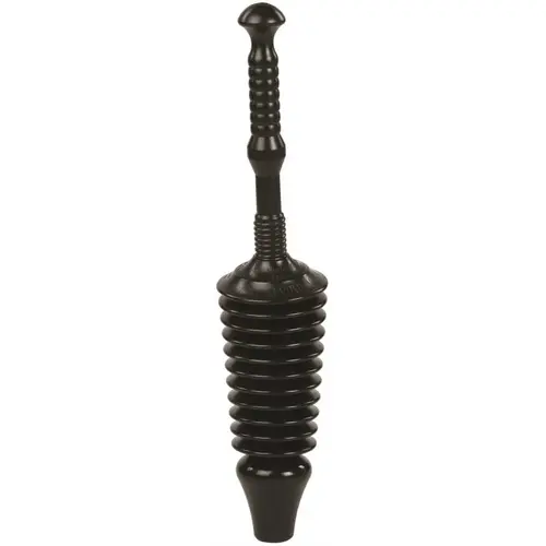 Low-Flush Toilet Plunger, 5-1/2 in OAL Black Low-Flush Toilet Plunger, 5-1/2 in OAL Black