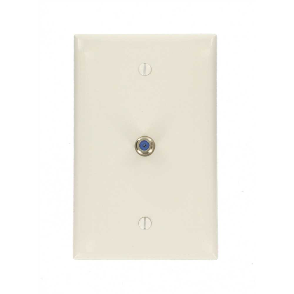 Leviton R62-40539-0MW 1-Gang Midway CATV Wall Plate, White