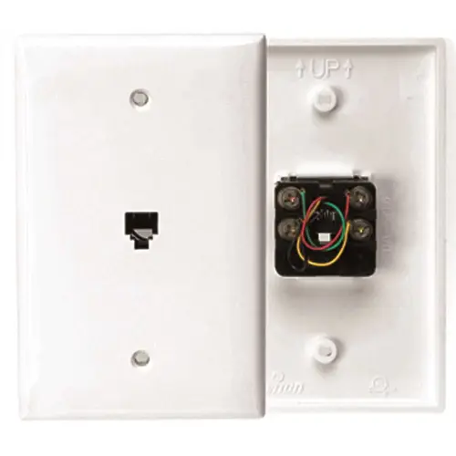 White 1-Gang Wall Plate White 1-Gang Wall Plate