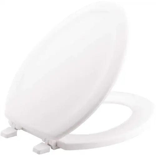 Stonewood Elongated Closed Front Toilet Seat in White Stonewood Elongated Closed Front Toilet Seat in White
