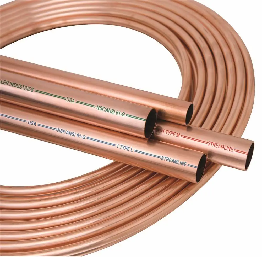 Streamline 01075 Copper Tubing 1 in 10 ft L Type L Coil LH10010
