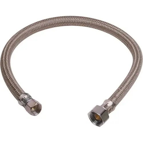 3/8 in. Flare x 1/2 in. FIP x 20 in. Braided Polymer Faucet Connector 3/8 in. Flare x 1/2 in. FIP x 20 in. Braided Polymer Faucet Connector