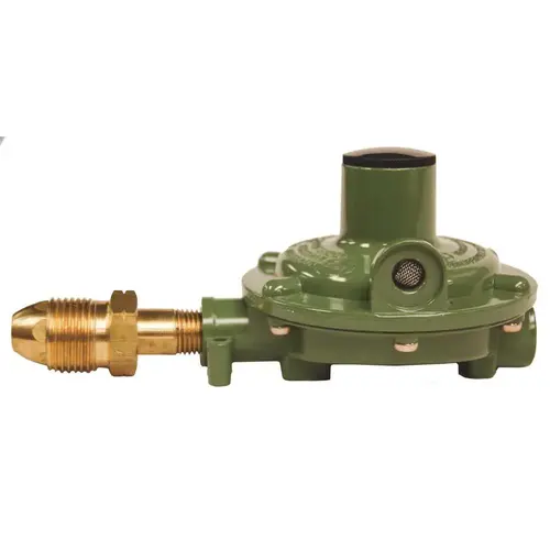 Single Stage Regulator 11 in. WC 90-Degree Vent Hardnose POL x 3/8 in. FNPT